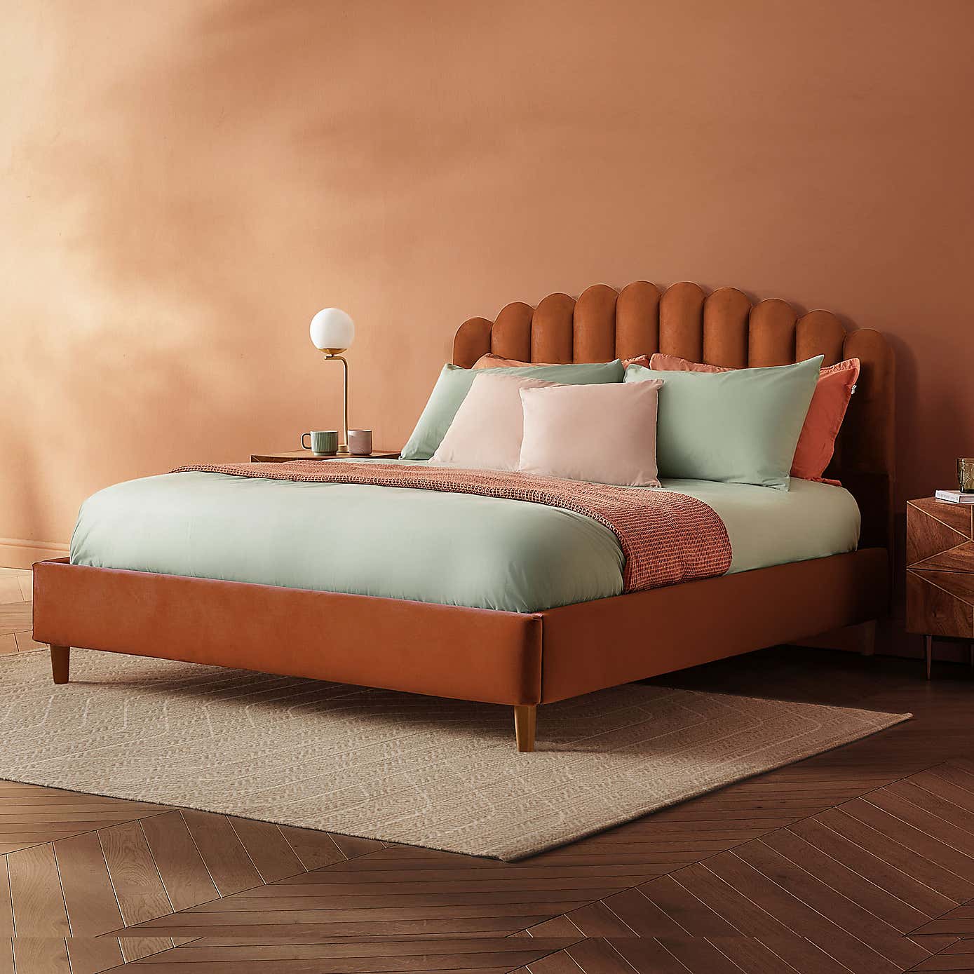 Silentnight Oriana Bed Frame, Velvet