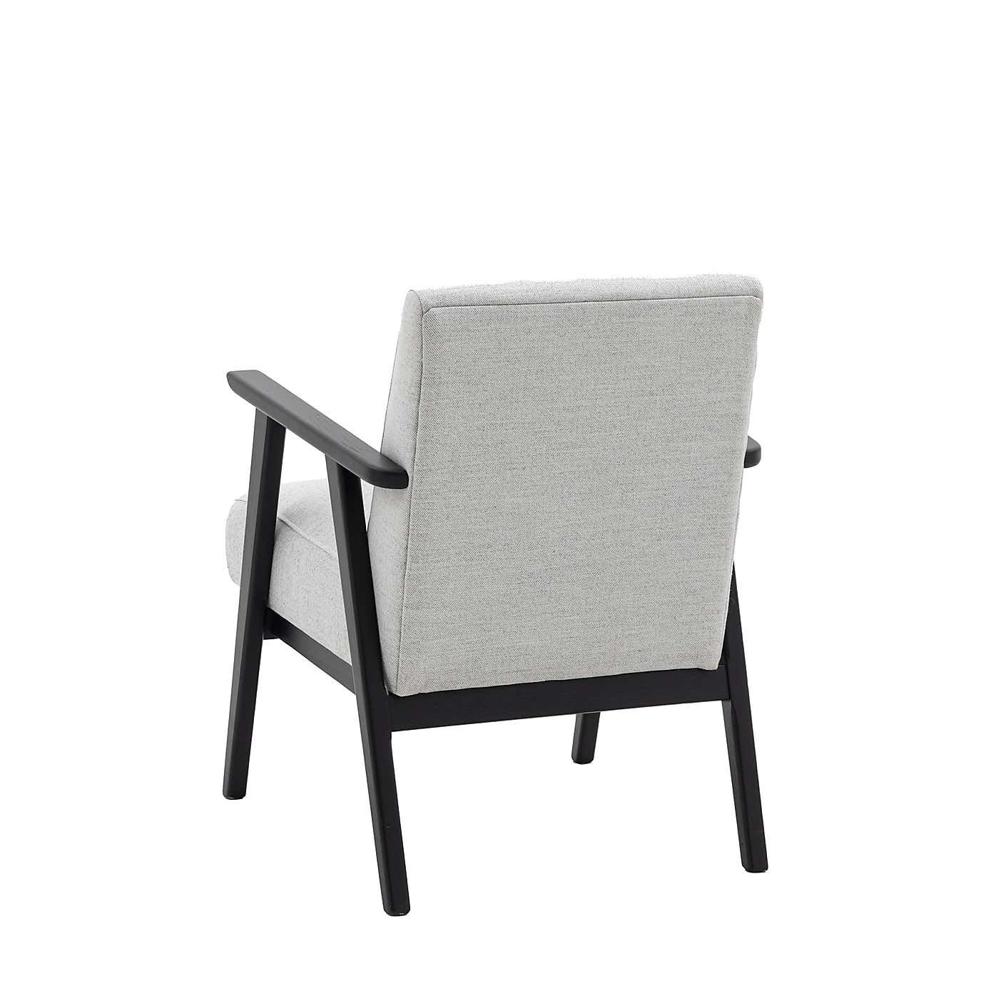 Natori Linen Wooden Arm Accent Chair
