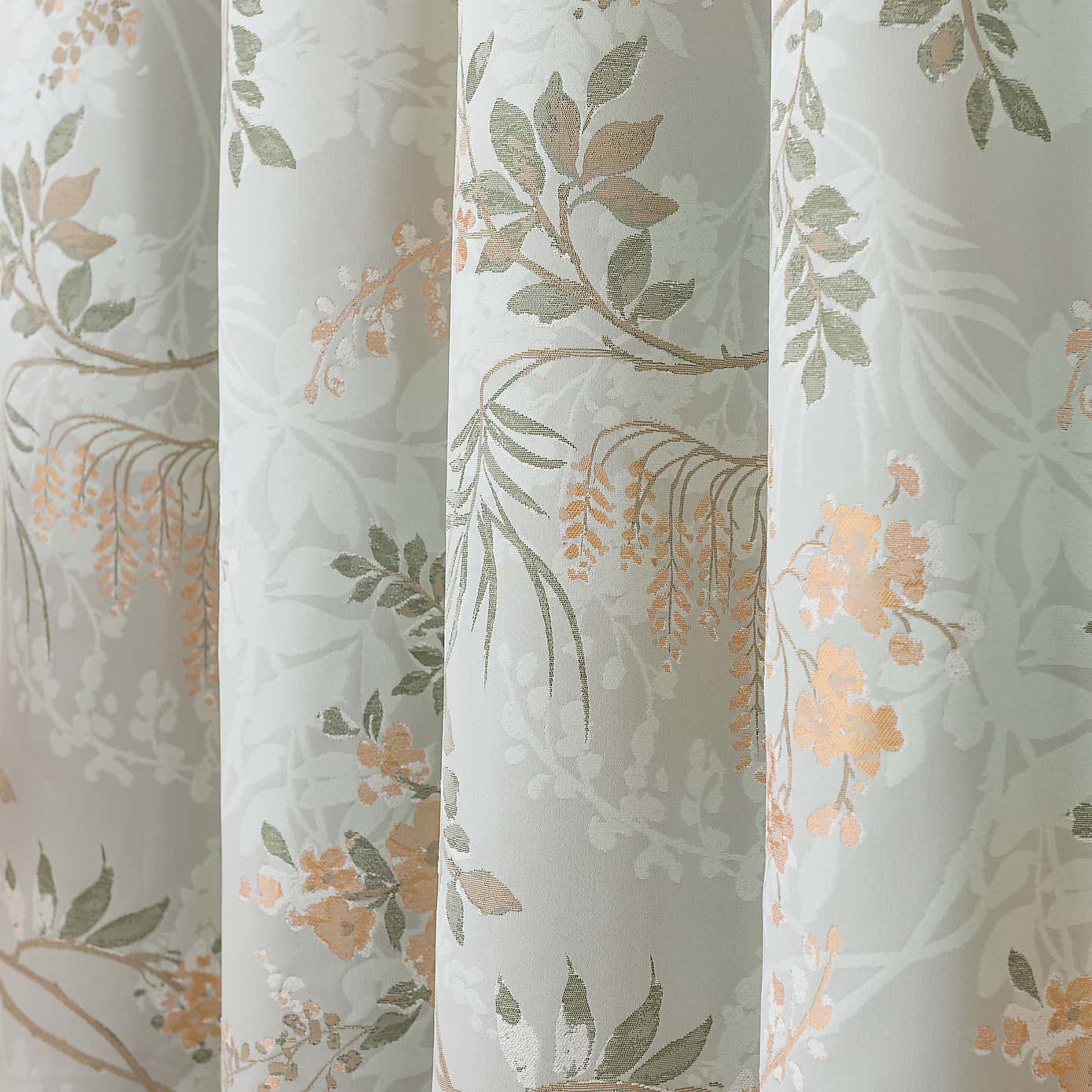 Trailing Wisteria Blackout Pencil Pleat Curtain