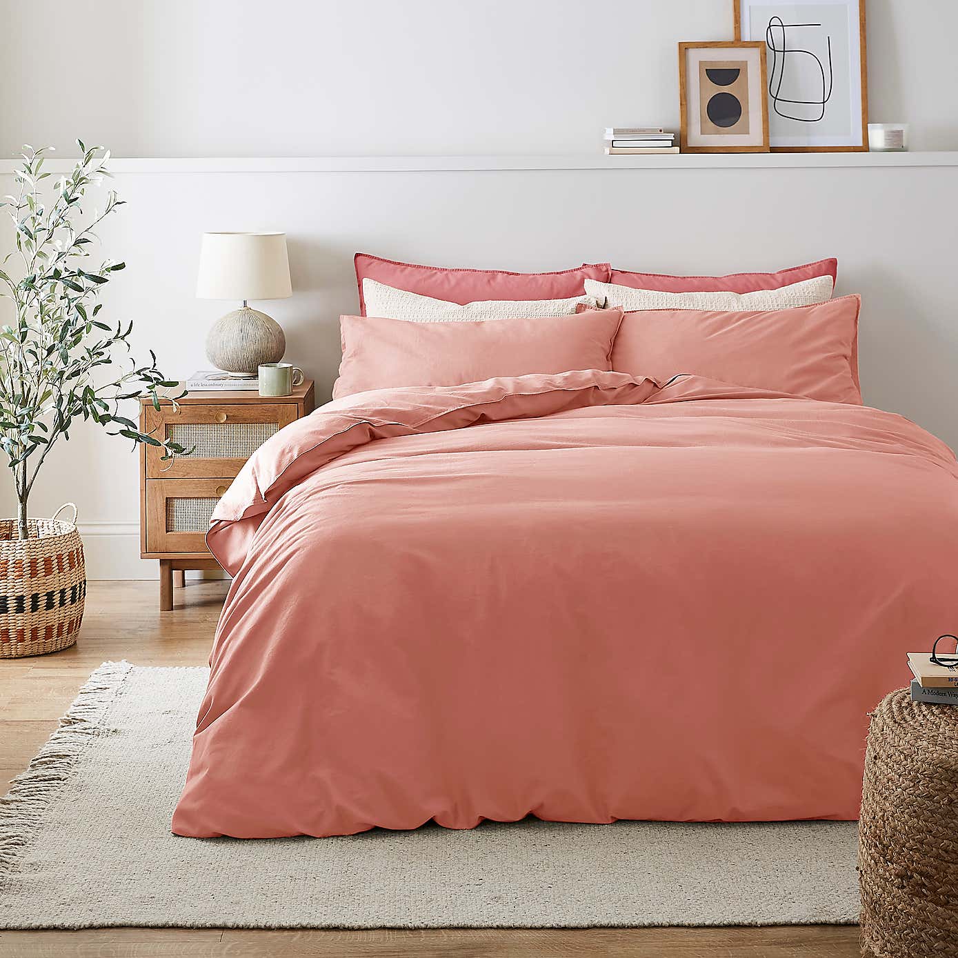 Recycled Cotton Duvet Cover and Pillowcase Set