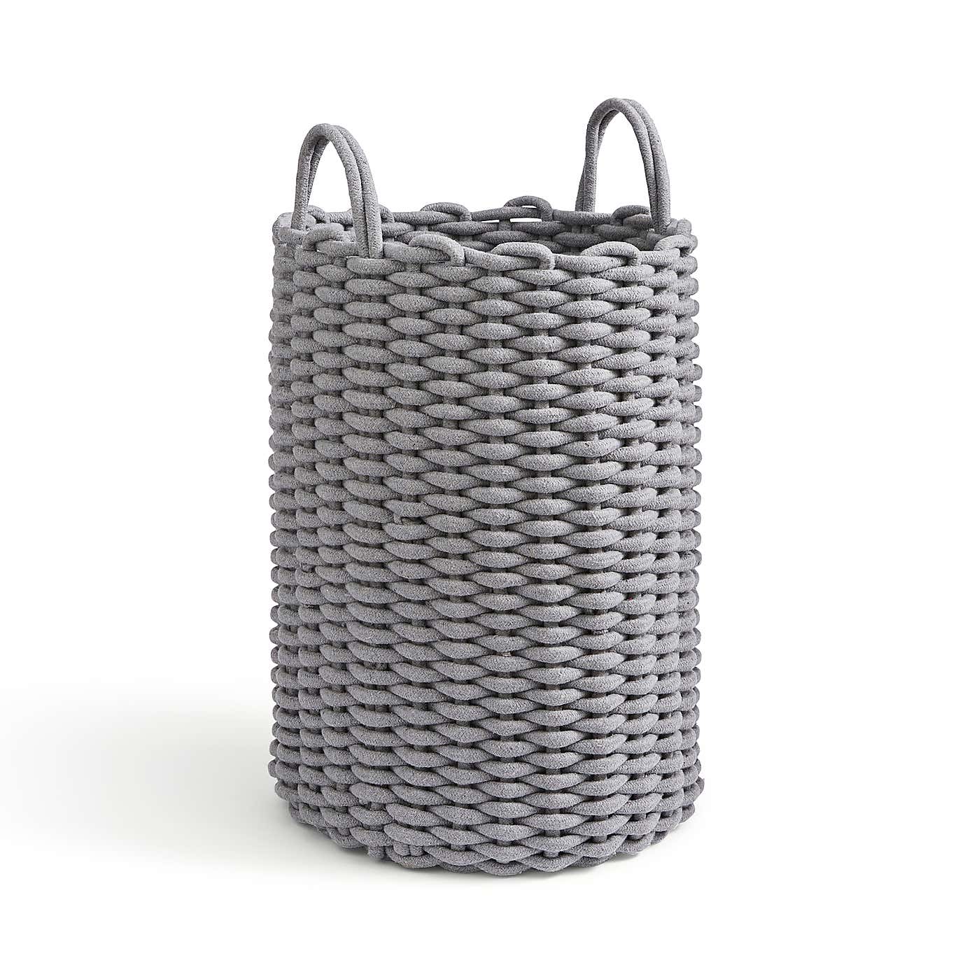 Rope Grey Laundry Basket