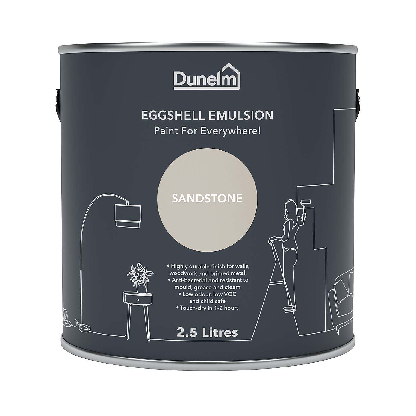 Dunelm Sandstone Eggshell Emulsion Paint
