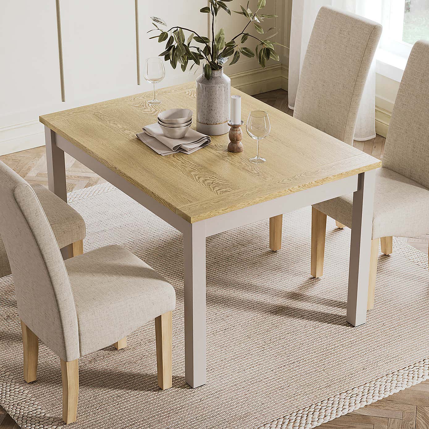 Olney Compact 6 Seater Rectangular Dining Table