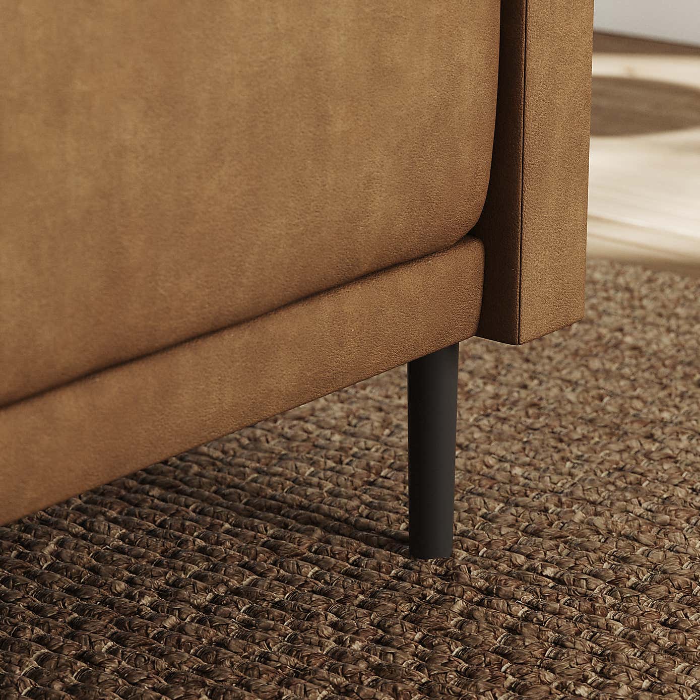 Mae Corner Dining Bench, Faux Leather