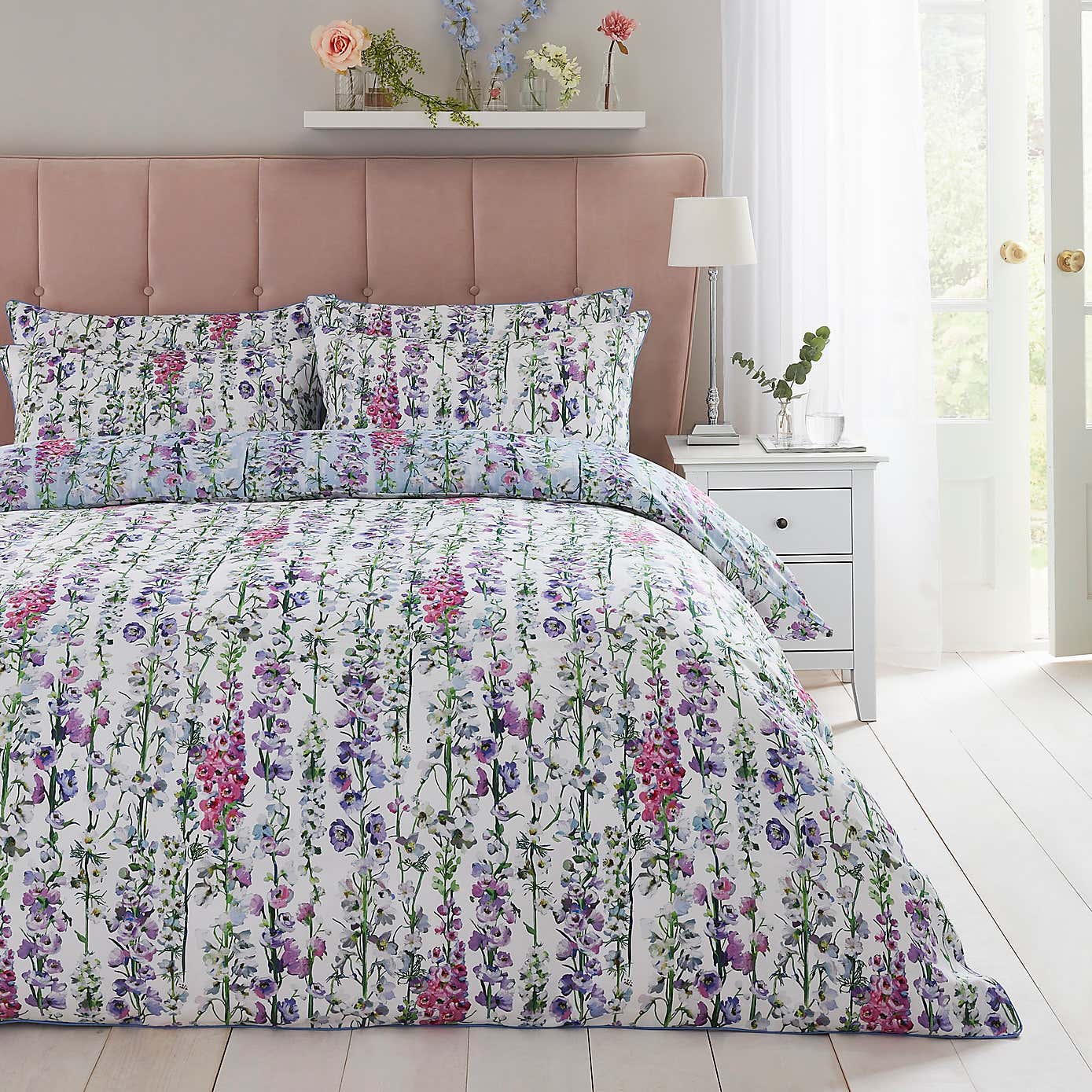 Dorma Country Garden 100% Cotton Duvet Cover and Pillowcase Set
