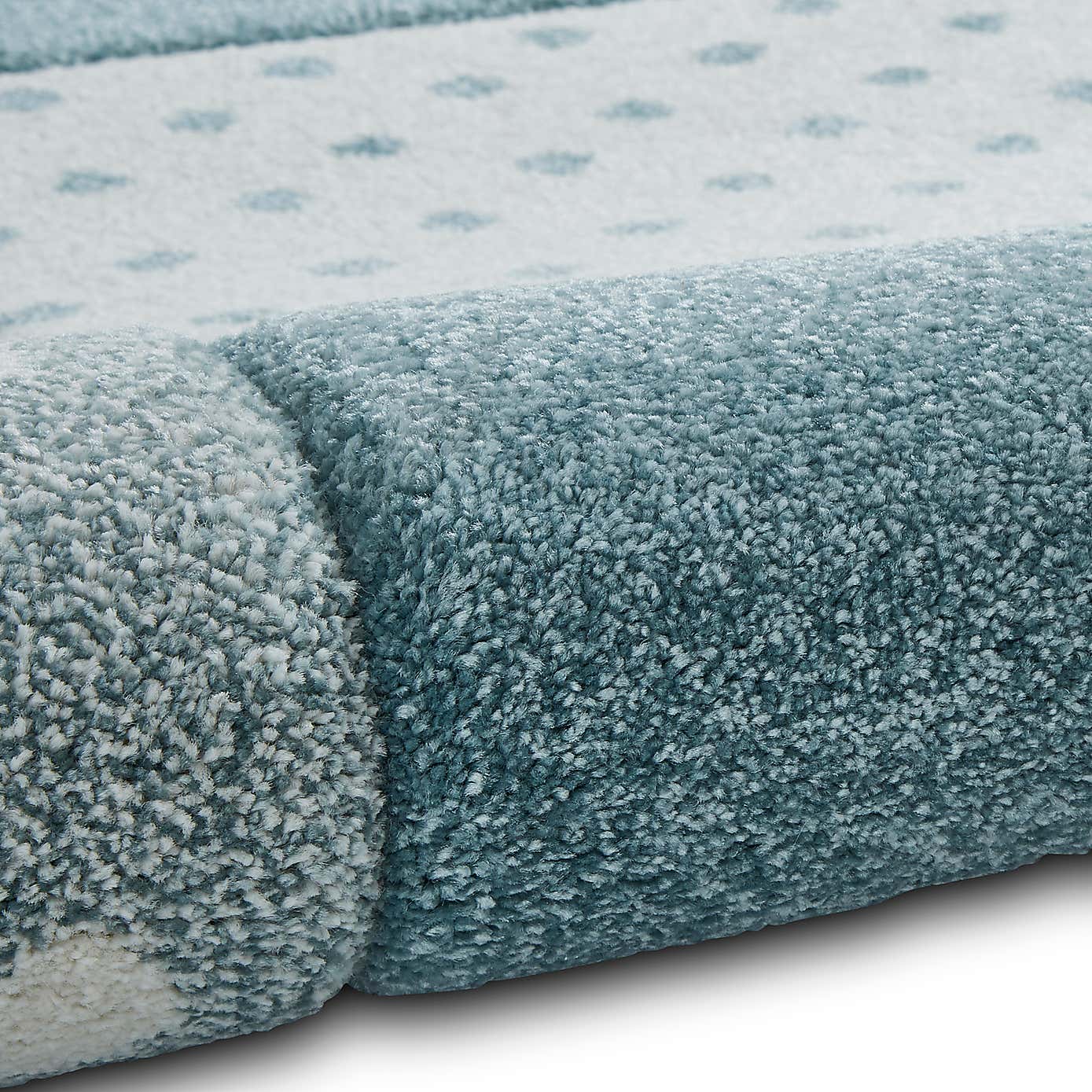 Blue Moons and Stars Dot Rug