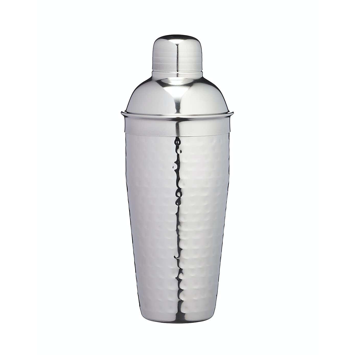 Barcraft Hammered Steel Cocktail Shaker