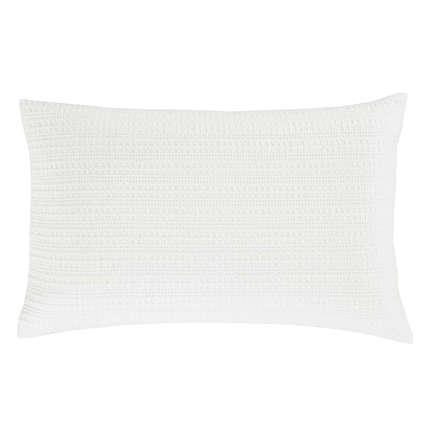 Amberley Waffle Cotton Silver Duvet Cover and Pillowcase Set