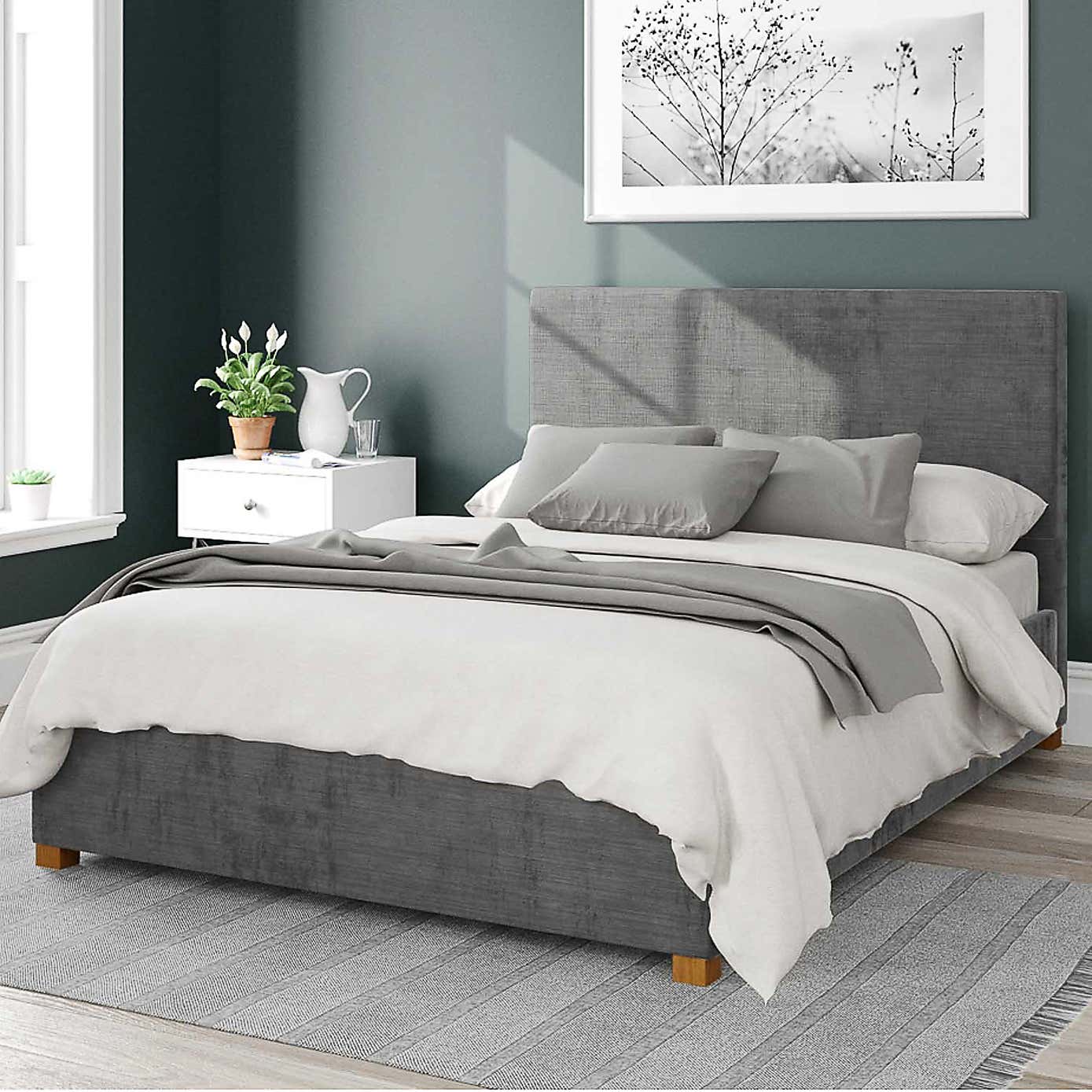 Garland Firenze Velour Ottoman Bed