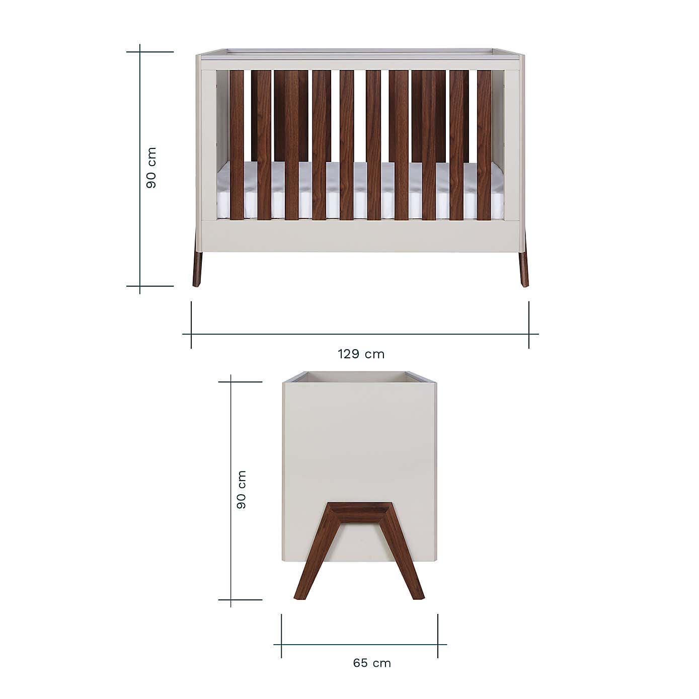 Tutti Bambini Fuori Mini 3 Piece Nursery Furniture Set