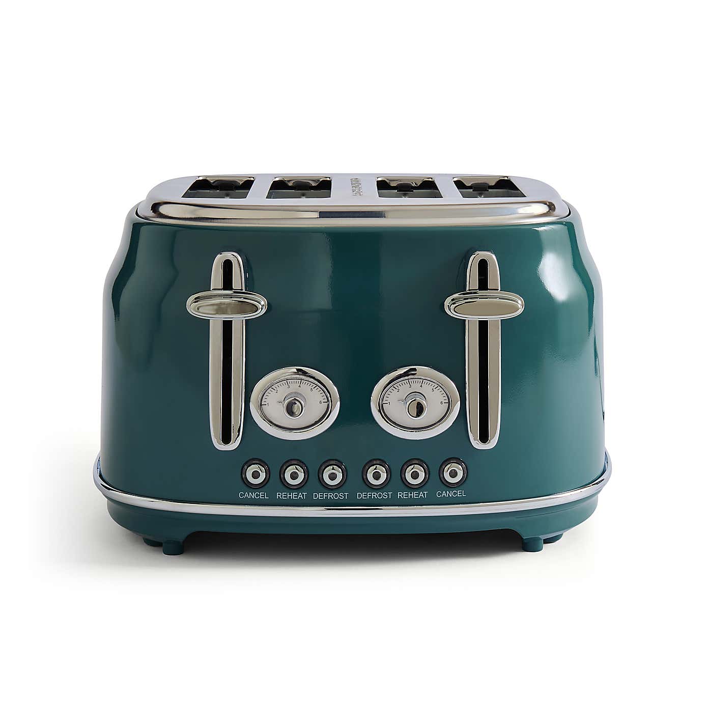 Retro Toaster 4 Slice 1750W Bottle Green