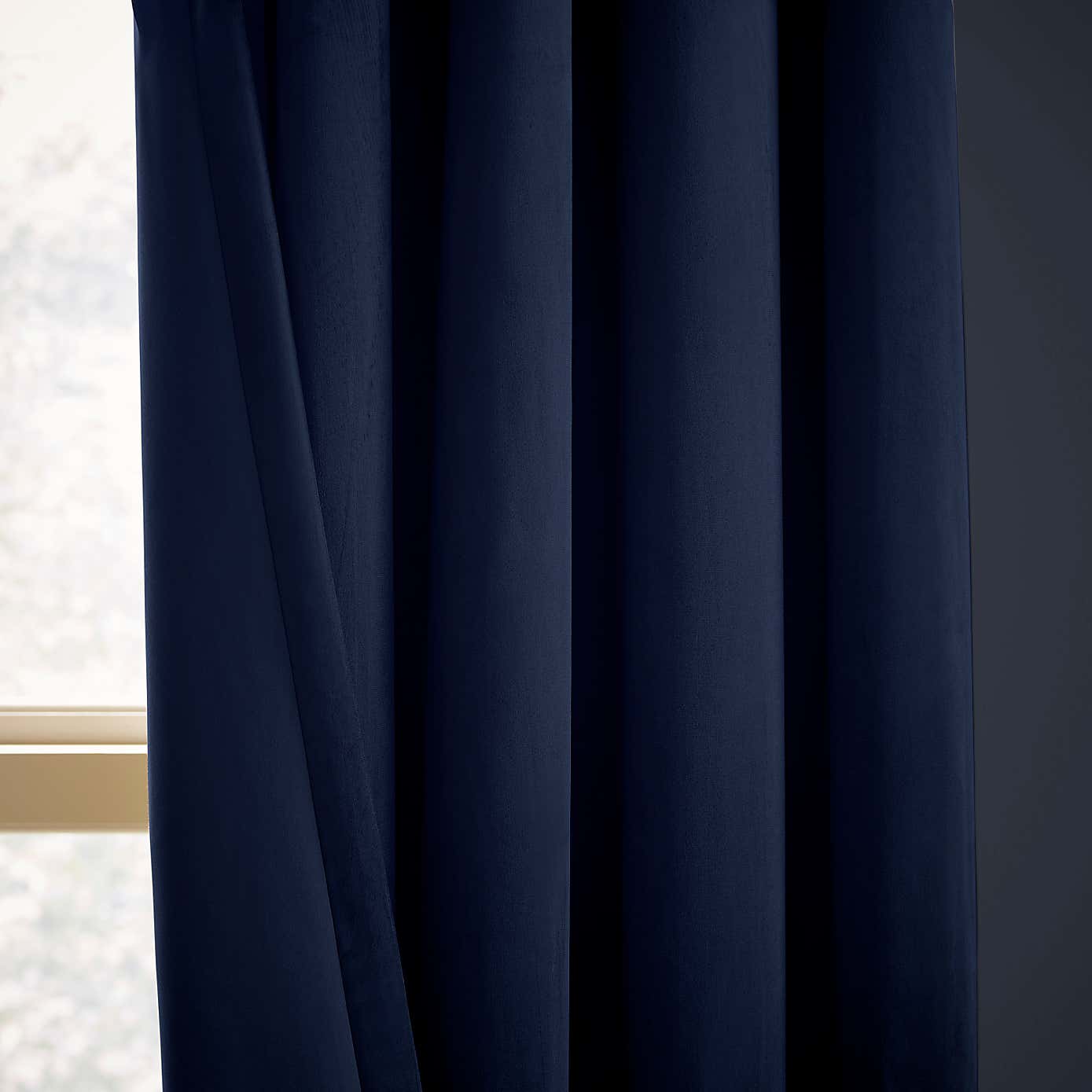 Recycled Velour Eyelet Curtains