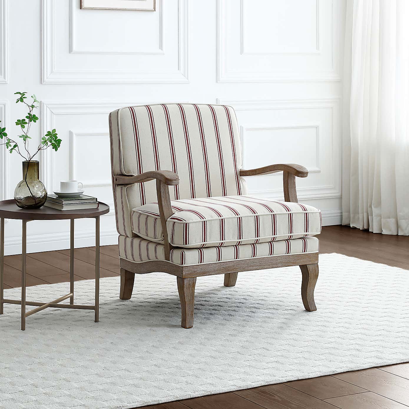 Esme Woven Folkstone Stripe Occasional Chair