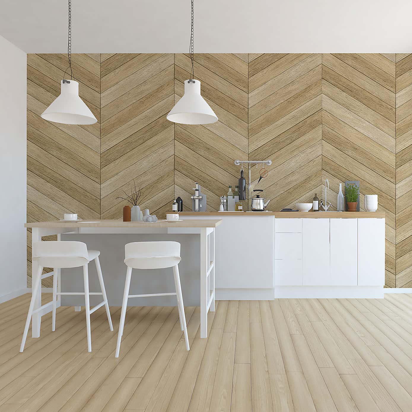 Chevron Wood Mural