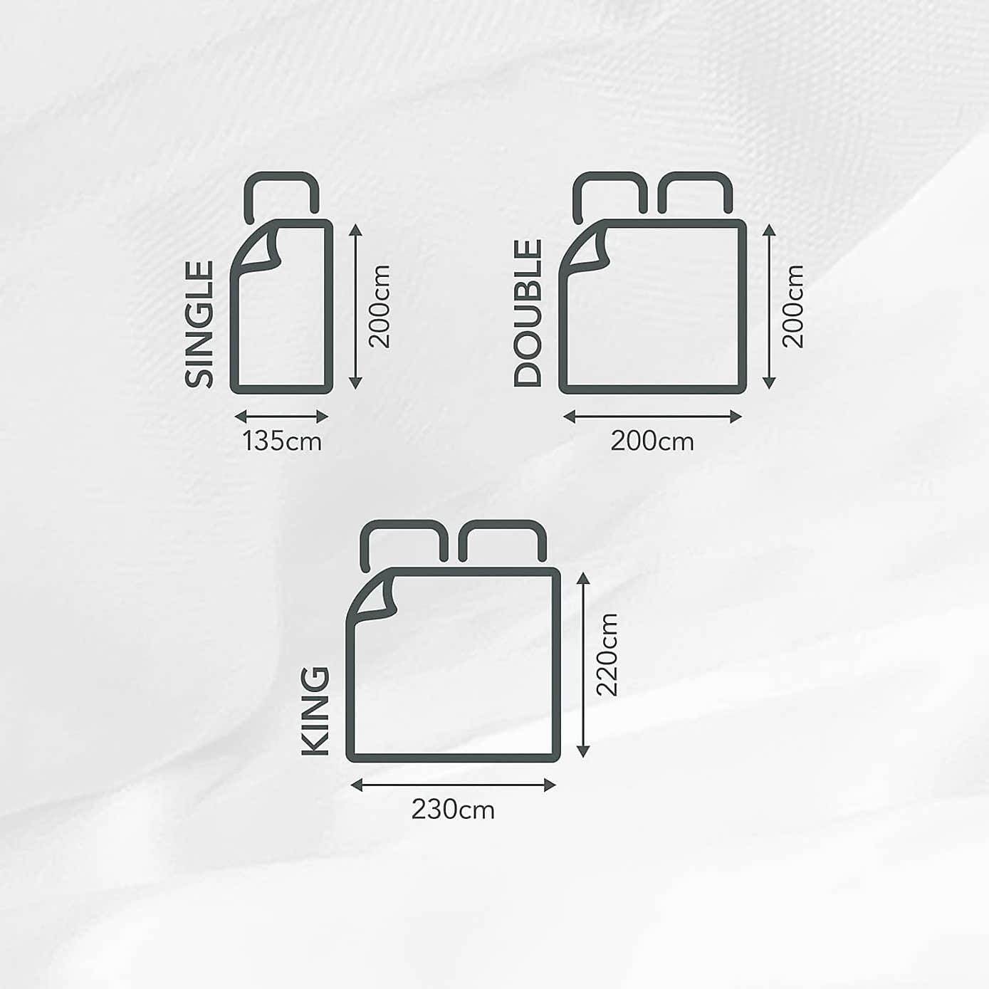 Snuggledown Scandinavian Duck Feather And Down 10.5 Tog Duvet and Polyester Fibre Pillow Set