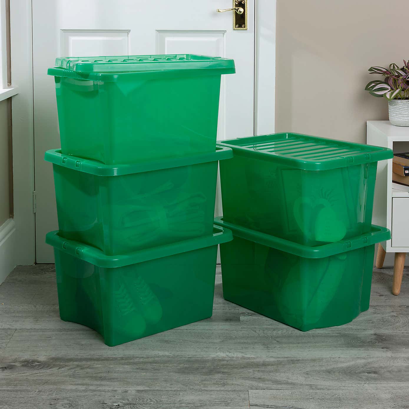 Wham Crystal Set of 5 Storage Boxes & Lids