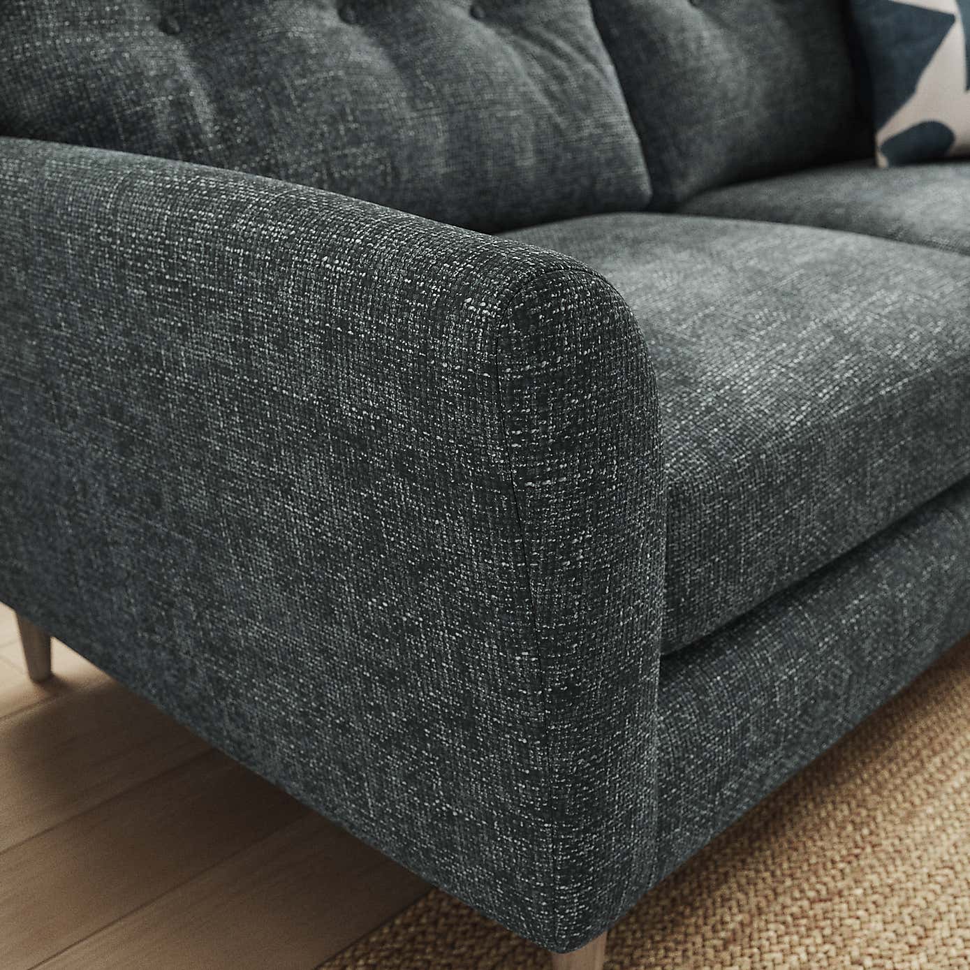 Sven Chunky Chenille 3 Seater Sofa