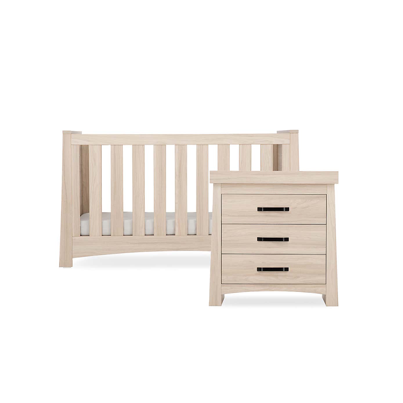 CuddleCo Isla 2 Piece Nursery Furniture Set, Ash