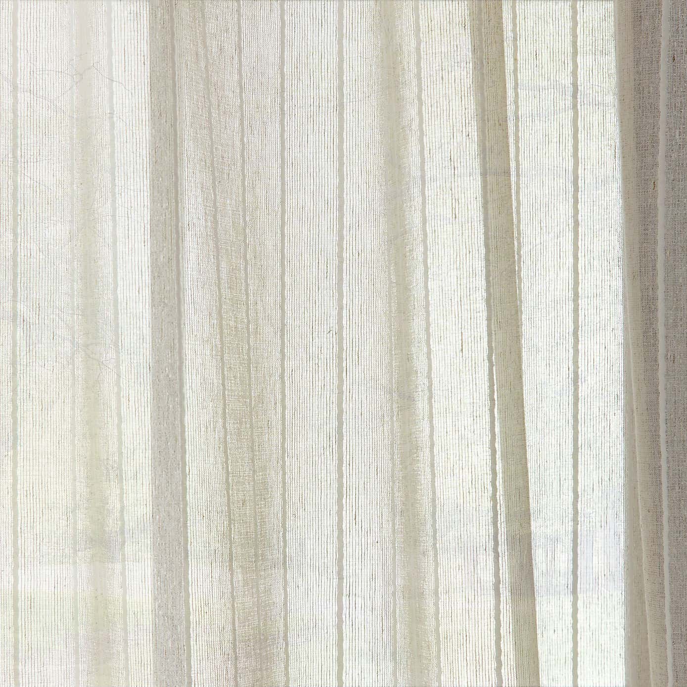 Lucia Stripe Natural Slot Top Voile