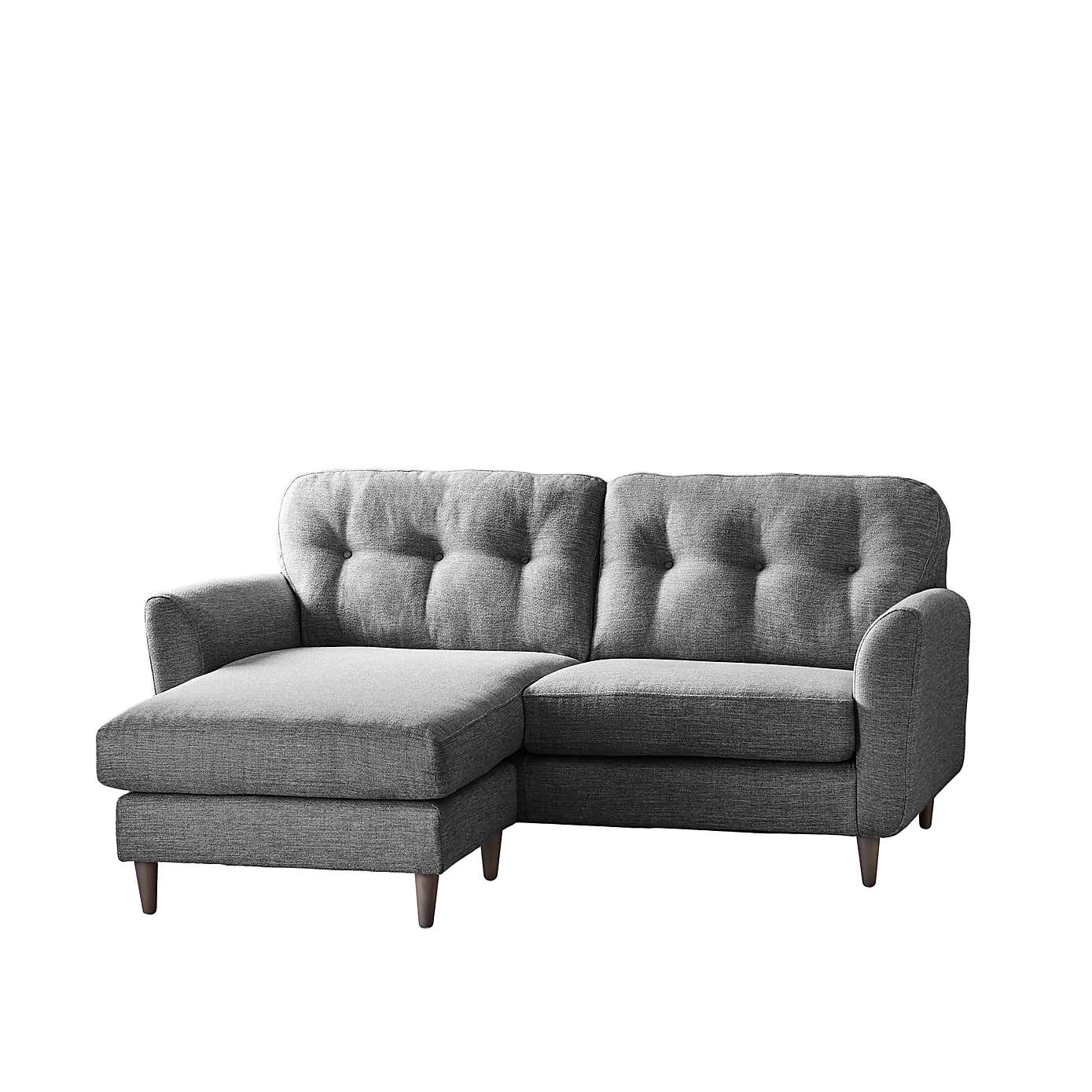 Sven Tonal Weave Corner Chaise Sofa
