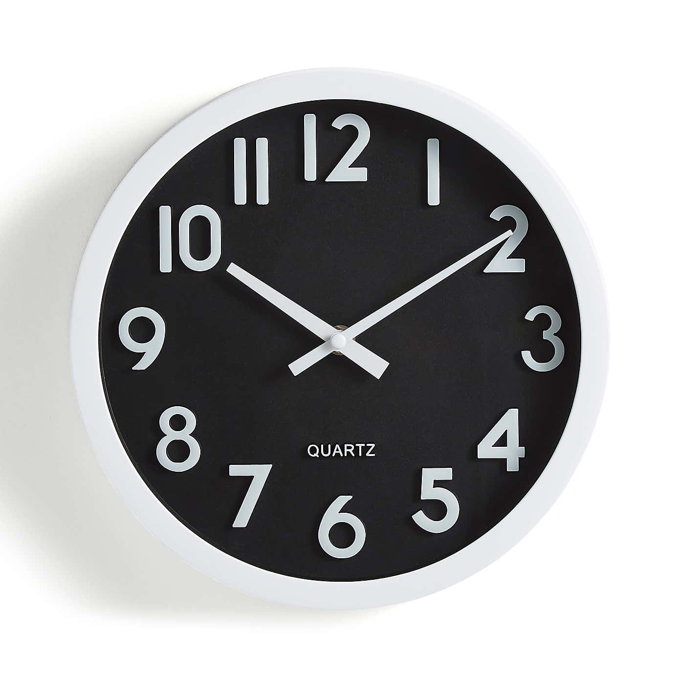 3D Numbers Wall Clock 25cm