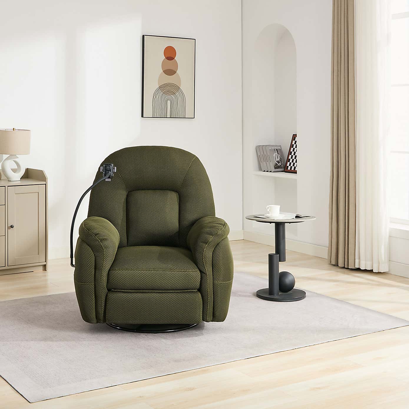 Image Furnishings Sienna Reclining Chair with Phone Holder