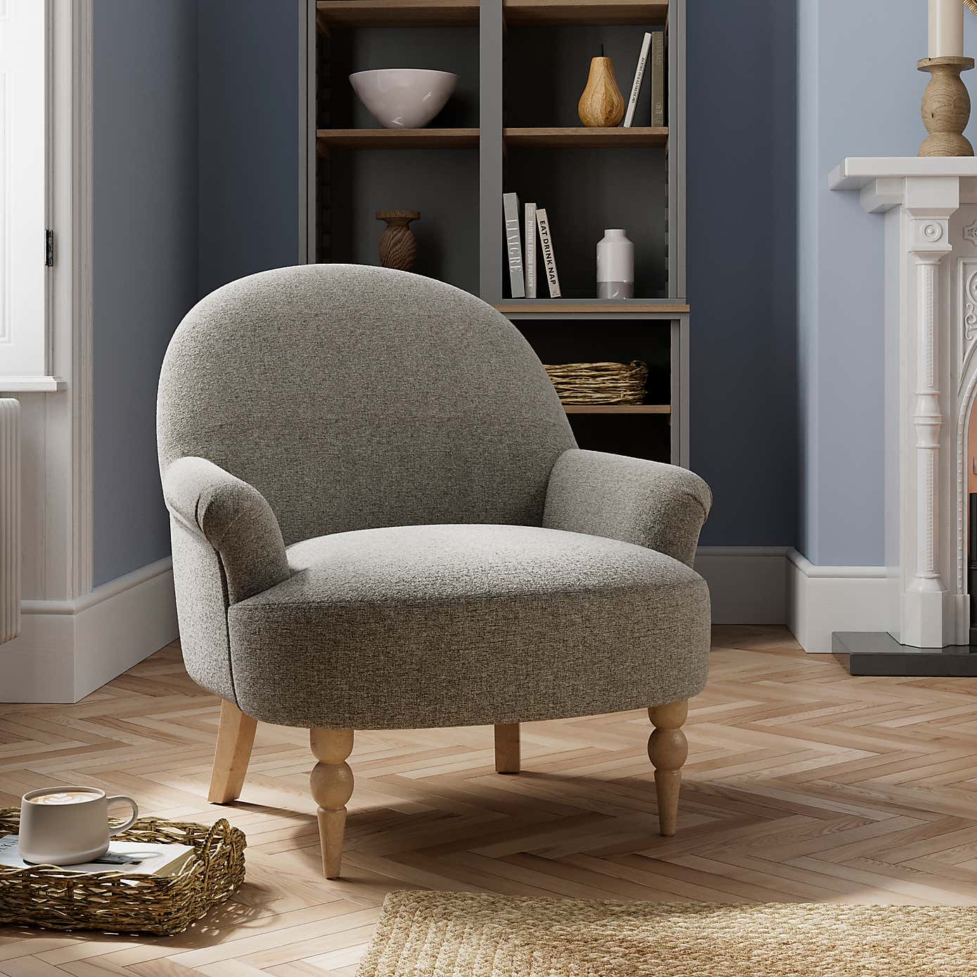 Petit Textured Weave Occasional Armchair