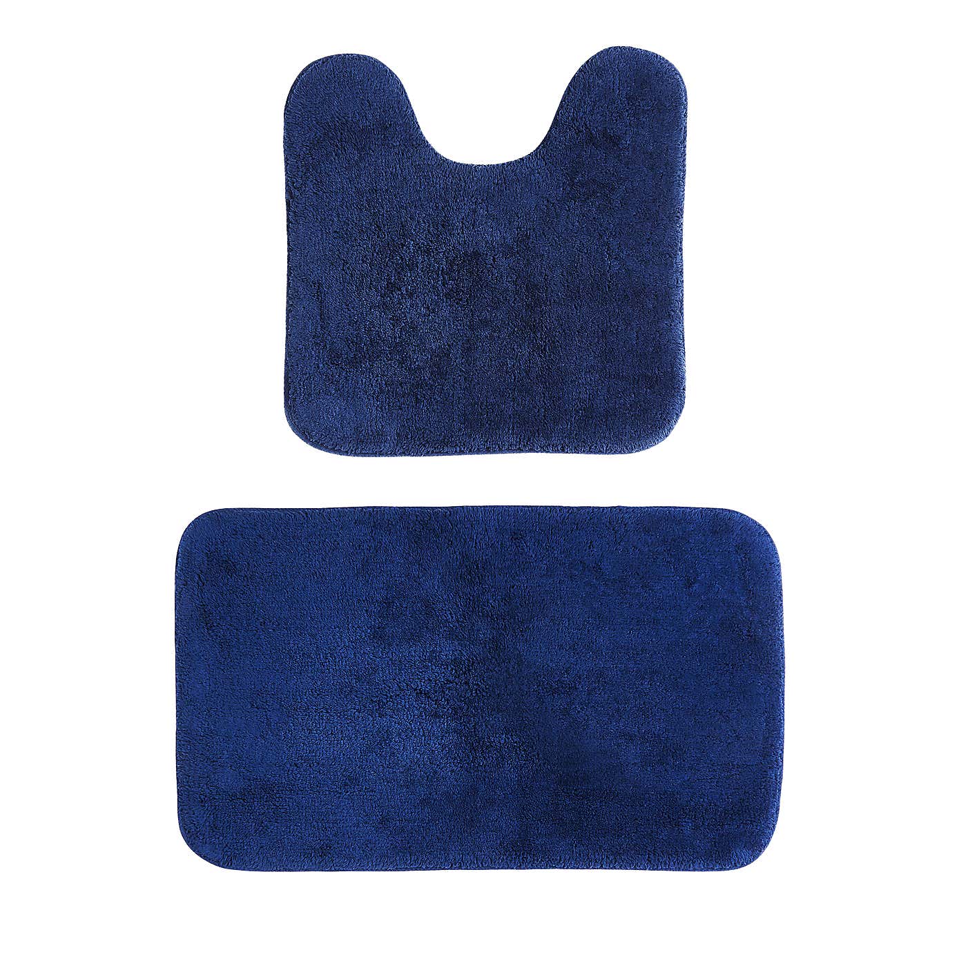 Cotton Anti-Slip Bath & Pedestal Mat Set