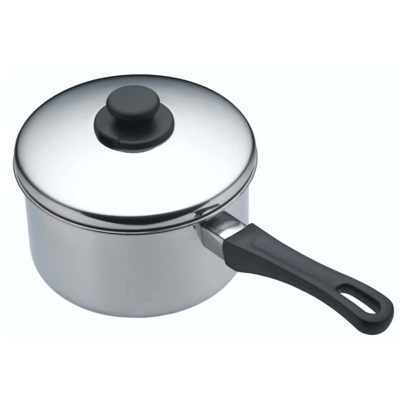 KitchenCraft Extra-Deep Stainless Steel Induction Hob Saucepan with Lid, Large