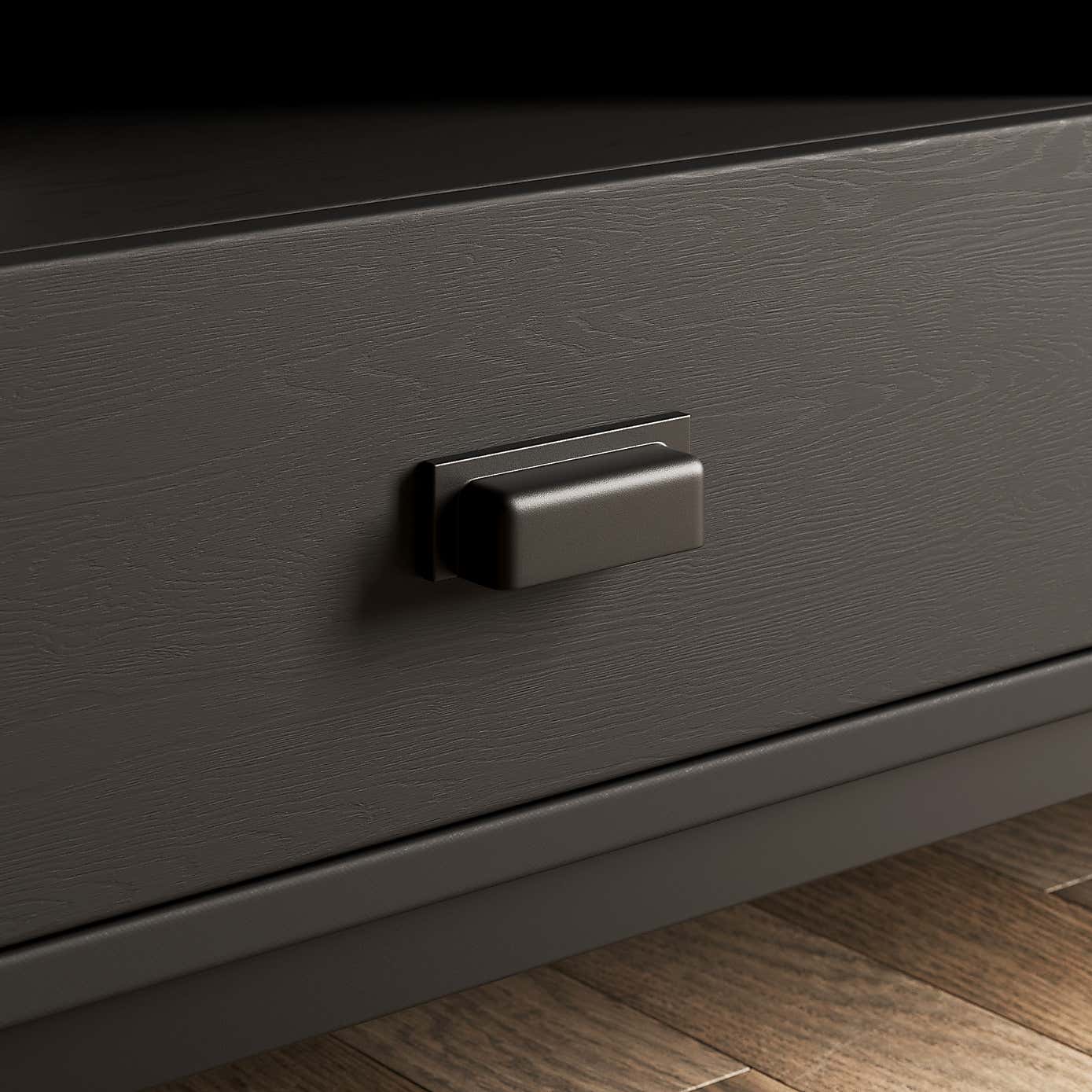 Fulton Black Wide TV Stand