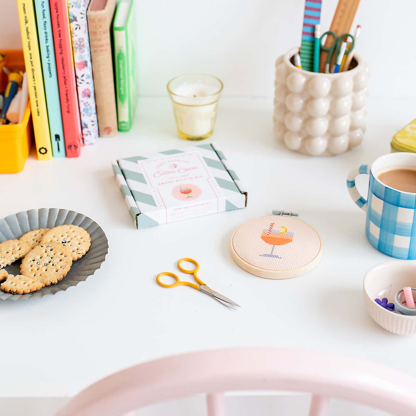 Cotton Clara Aperol Cocktail Cross Stitch Kit