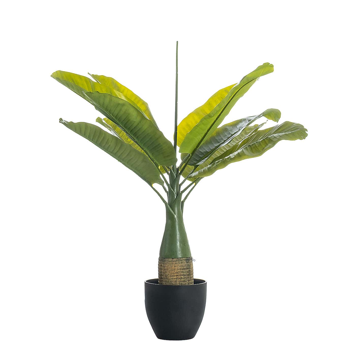 Artificial Real Touch Banana Tree in Black Plant Pot