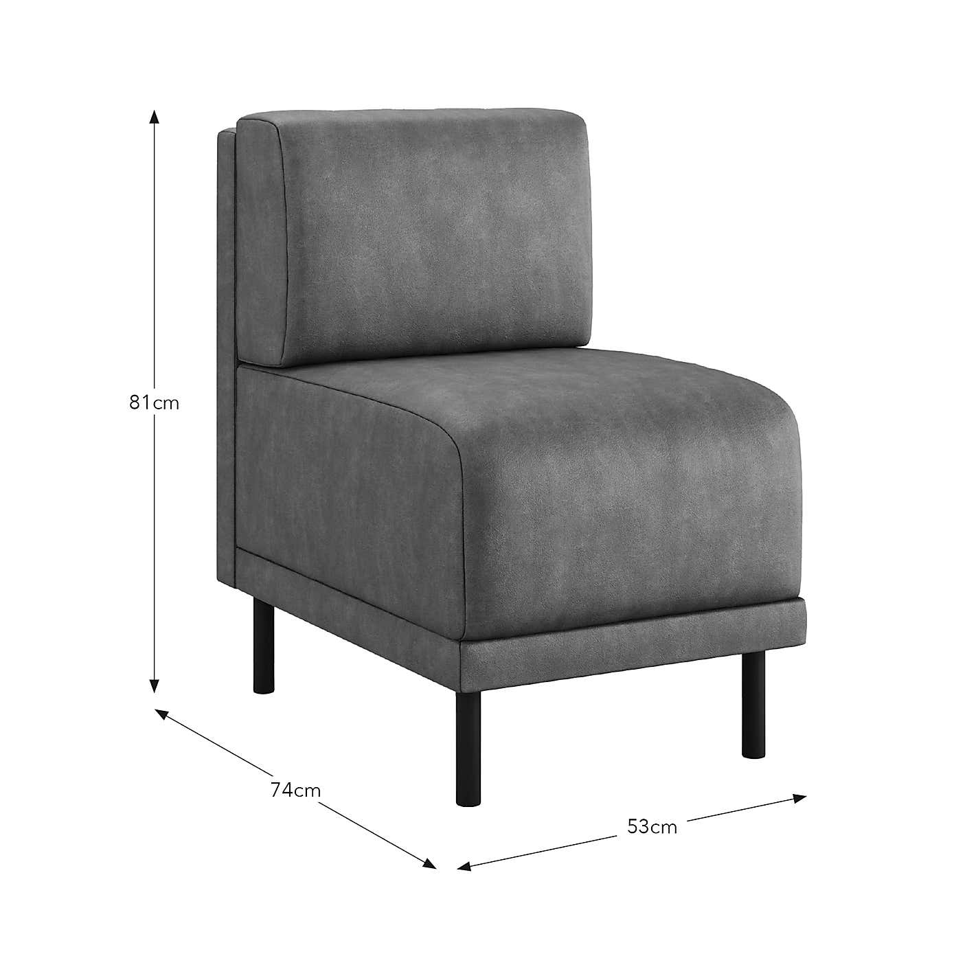 Mae Small Dining Bench, Faux Leather