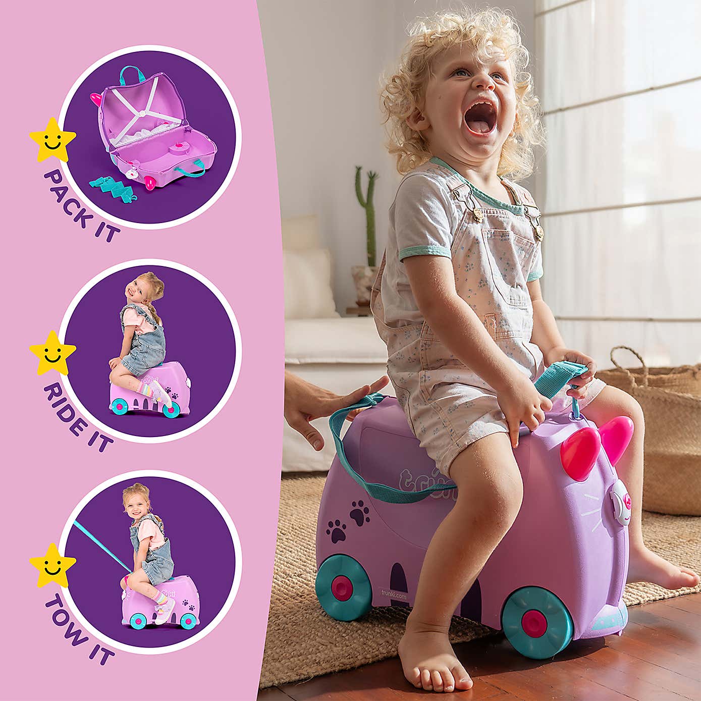 Trunki Cassie the Cat Ride On Suitcase