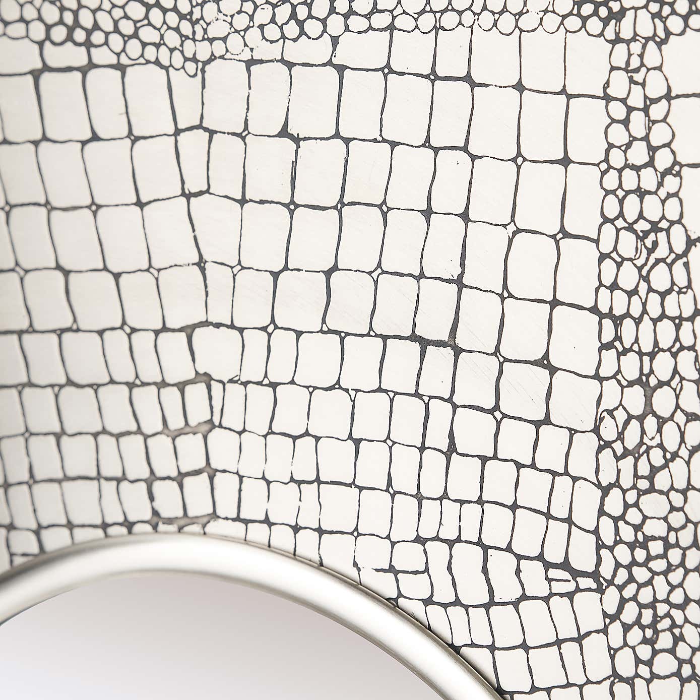 Antique Croc Effect Mirror