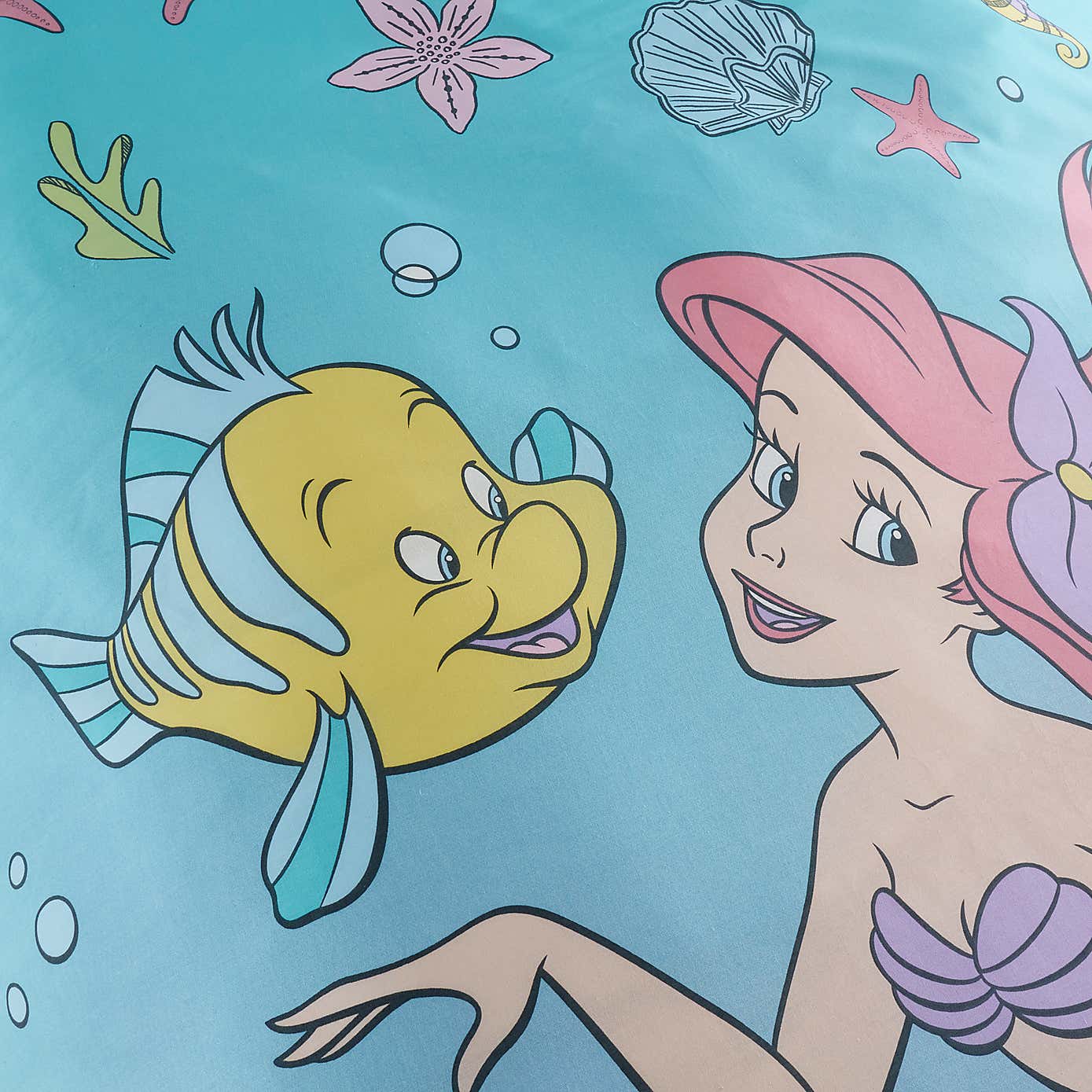 Disney The Little Mermaid Duvet Cover and Pillowcase Set