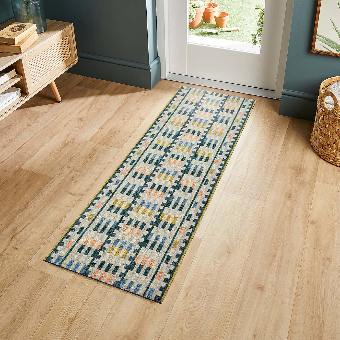 Marvel Printed Checked Washable Runner