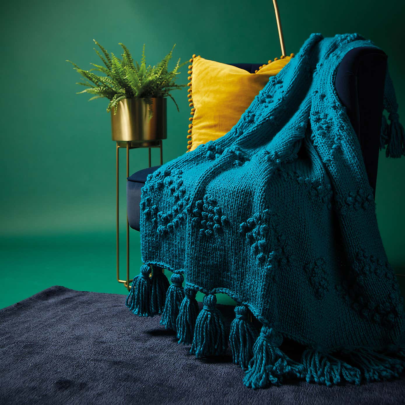 Bonus Super Chunky Diamond Texture Blanket Pattern Leaflet