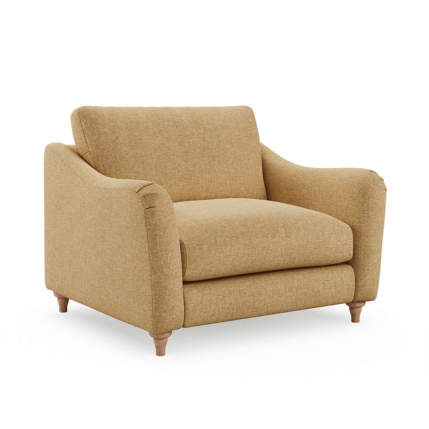 Hattie Slub Faux Linen Snuggle Sofa