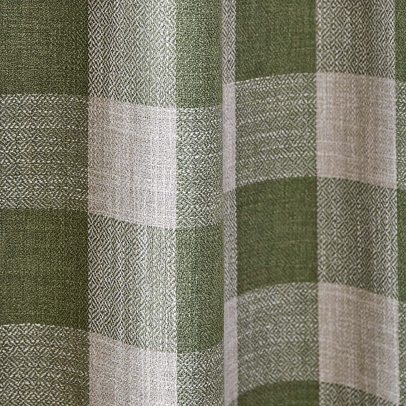 Edited Life Elton Check Unlined Tab Top Curtains