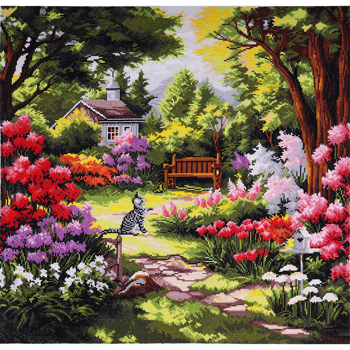 Cross Stitch Extra Large Garden