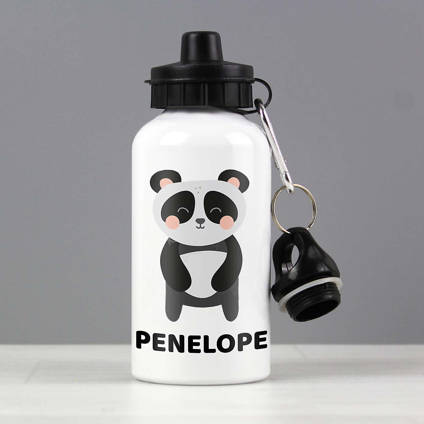 Personalised Panda Metal Drinks Bottle