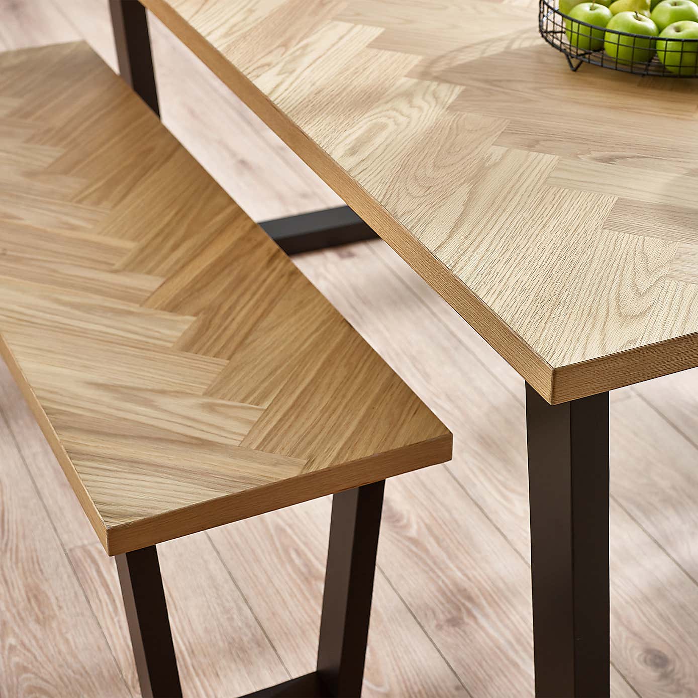 Hilton Dining Bench, Rubberwood