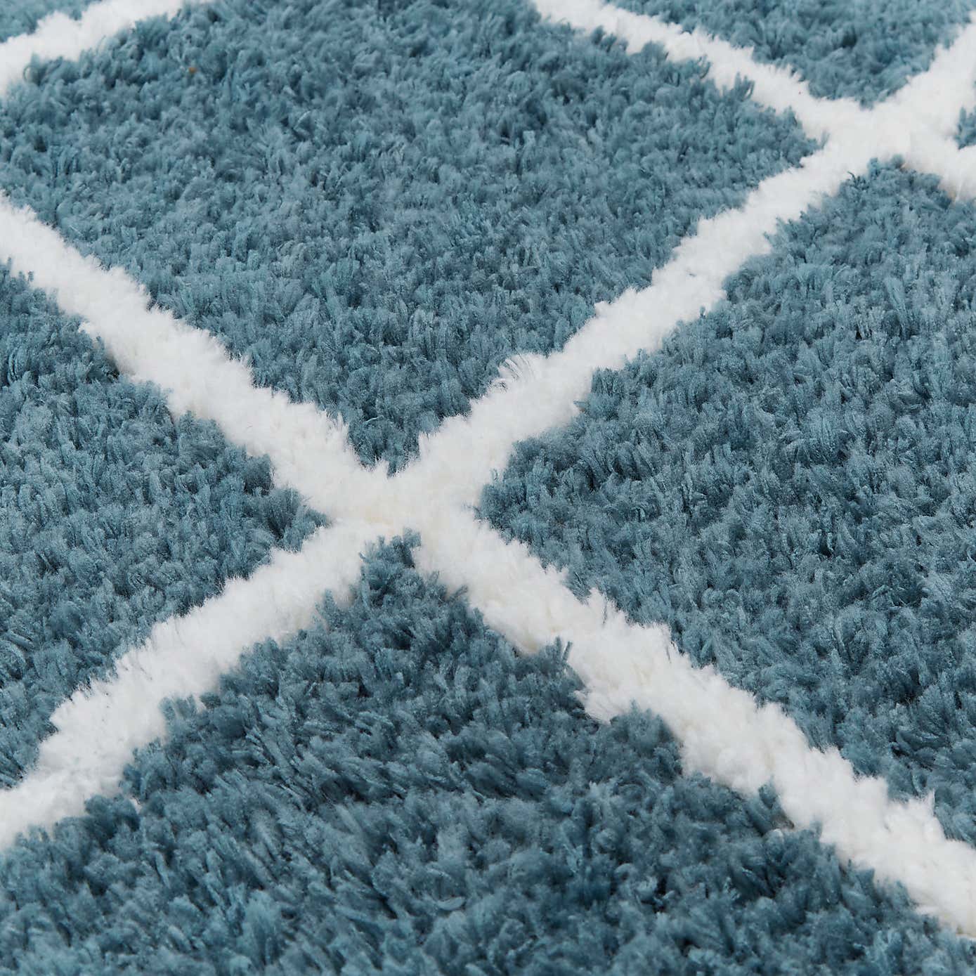 Diamond Berber Shaggy Rug