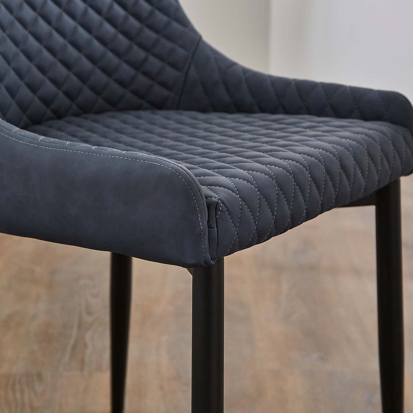 Set of 2 Montreal Dining Chairs, Faux Leather