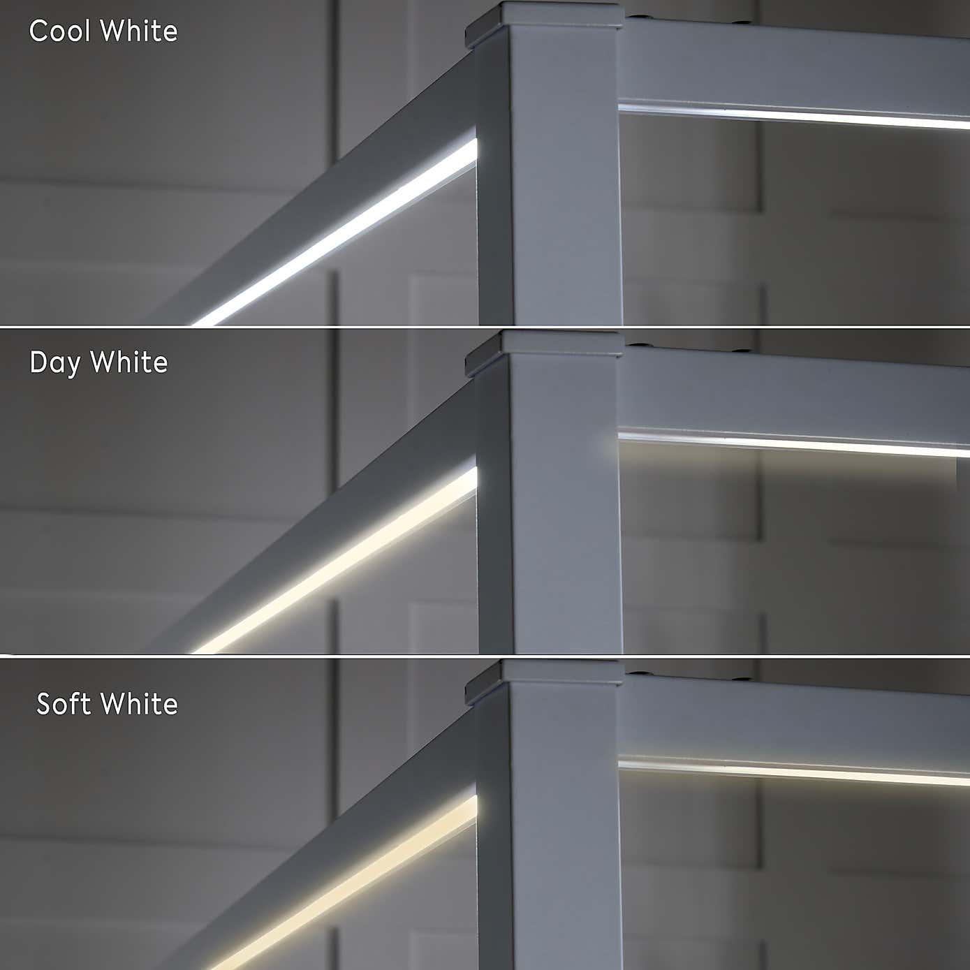 X Rocker Fern 4 Poster Bed with LED Lights