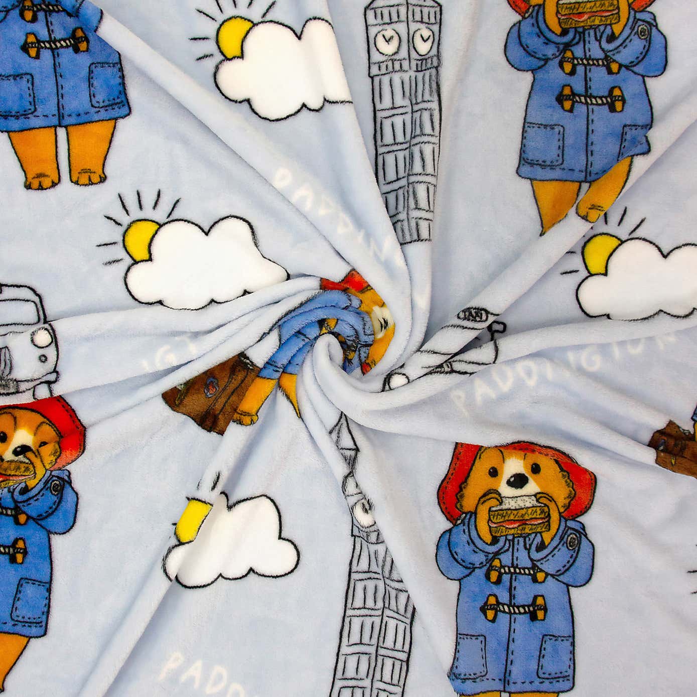 Paddington Skyline Fleece Blanket