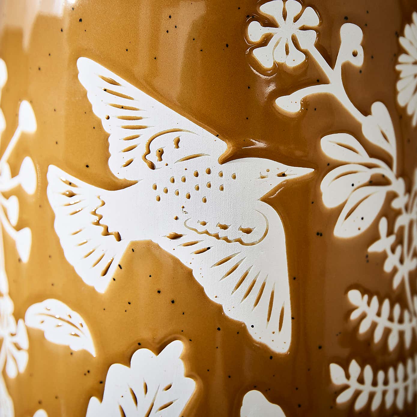 Starling Wax Resist Ceramic Vase