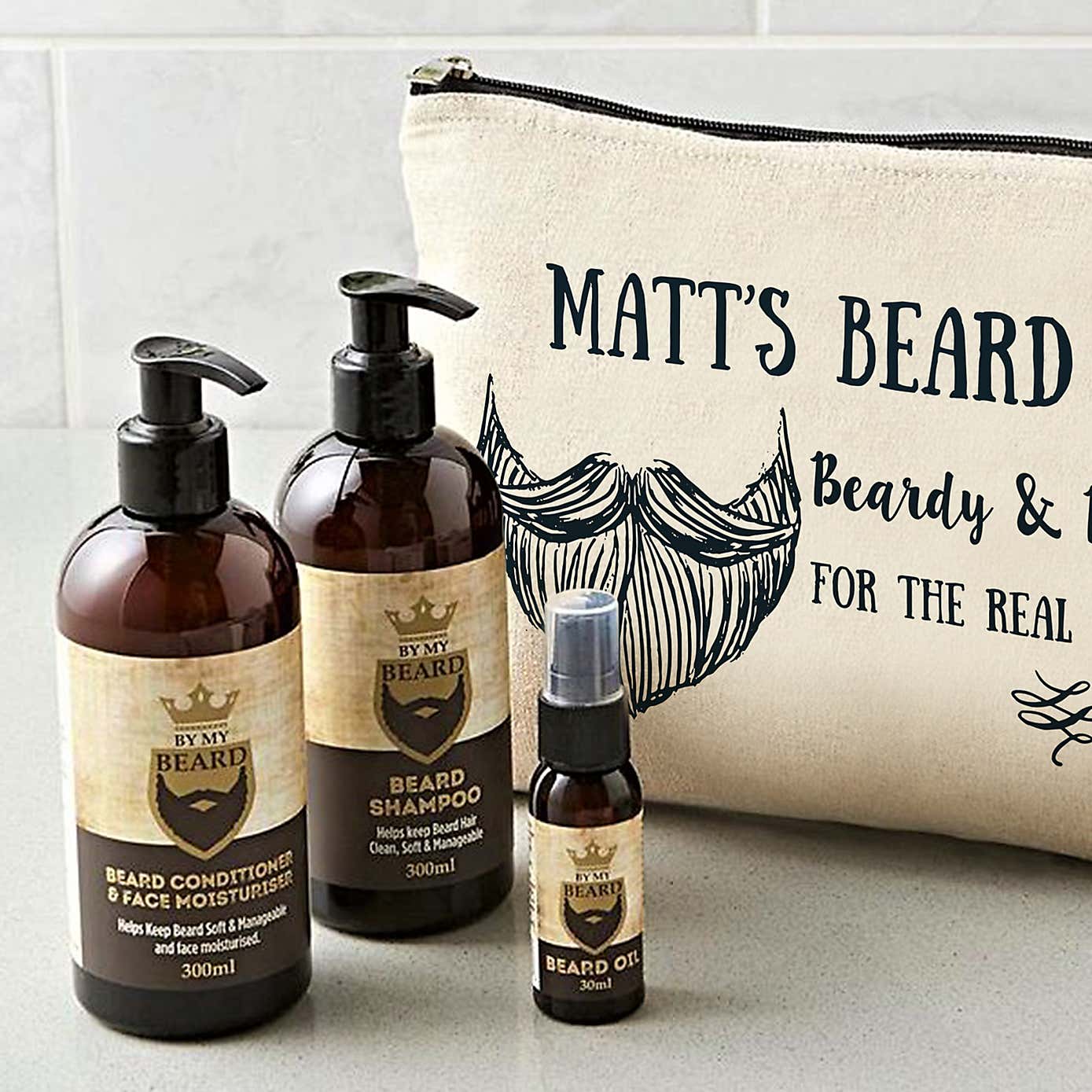 Personalised Beardy and Brilliant Beard Kit