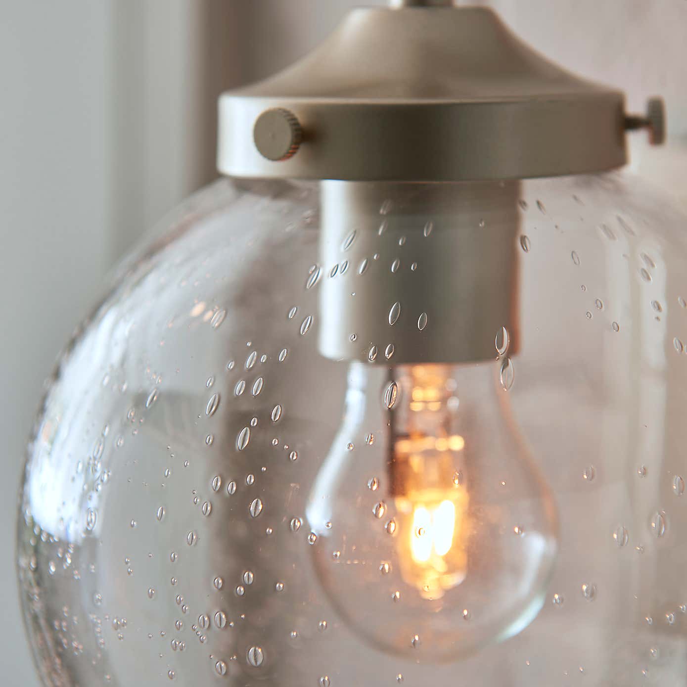 Twain Outdoor Globe Glass Wall Light